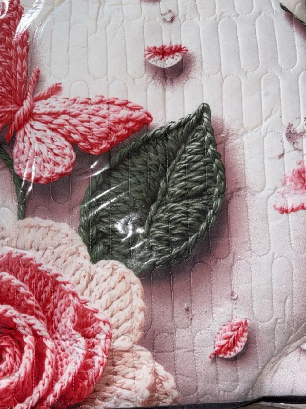 Pink Floral & Butterfly Quilt Set - Soft Pink Bedding